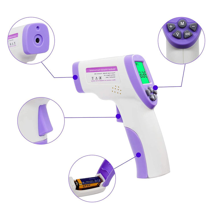 Digital Termomete Infrared Forehead Body Thermometer Gun Non-contact Temperature Measurement Device with Real-time Accurate Readings  Amazon Banned