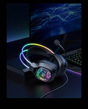 ONIKUMA X22 Gaming Headset RGB Dynamic Lighting Wired Over-Ear Headphones With Noise-Canceling Mic For PC PS4 Xbox PS5