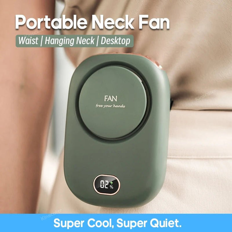 2000mAh Portable Mini Hanging Neck Fan Power ventilador Bladeless Neckband Fan Air Cooler USB Rechargeable Electric Fans - NR SMARTHUB