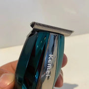 Kemei Green Metal Portable USB Shaver And Hair Trimmer