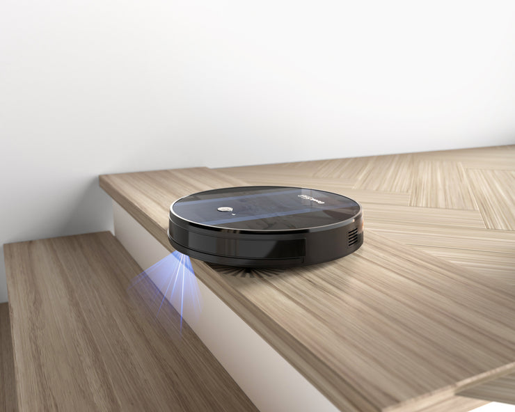 Geek Smart Robot Vacuum Cleaner G6 Plus, Ultra-Thin, 1800Pa Strong Suction, Automatic Self-Charging, Wi-Fi Connectivity, App Control, Custom Cleaning, Great For Hard Floors To Carpets.