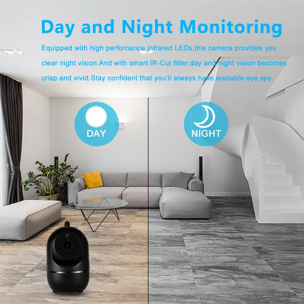 Wifi IP Camera YCC365 Plus Smart Home Auto Tracking 1620P Full Night Vision Network Wireless CCTV Video Baby Security Camera