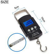 FLYSAND Mini Digital Scale 40kg X 10g for Fishing Luggage Travel Weighing Steelyard Hanging Electronic Hook Scale Fishing Tool