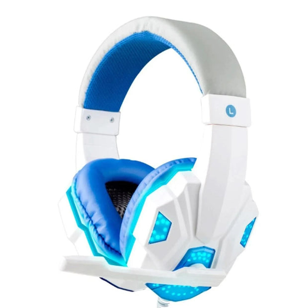 2021 New Gaming Headset Headphones With LED Light Mic Stereo Earphones Deep Bass For PC Computer Gamer Laptop Auriculares