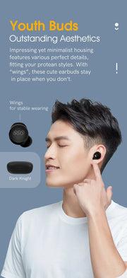 QCY T17 Earphone Bluetooth True Wireless Earbuds BT5.1 HIFI Headphone Touch Control Low Latency Mode ENC Earbud Long Standby 26H