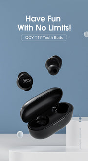 QCY T17 Earphone Bluetooth True Wireless Earbuds BT5.1 HIFI Headphone Touch Control Low Latency Mode ENC Earbud Long Standby 26H