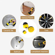 22 /3Pcs Electric Drill-Brush Kit Power Scrubber Brush For Carpet Bathroom Surface Tub Furniture Shower Tile Tires Cleaning Tool