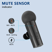 FIFINE Wireless Lavalier Recording Microphone,Type-C Mini MIC for Mobile Phone/Tablet/Laptop,Live Streams/Vlog/Interview-M6