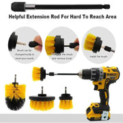 22 /3Pcs Electric Drill-Brush Kit Power Scrubber Brush For Carpet Bathroom Surface Tub Furniture Shower Tile Tires Cleaning Tool