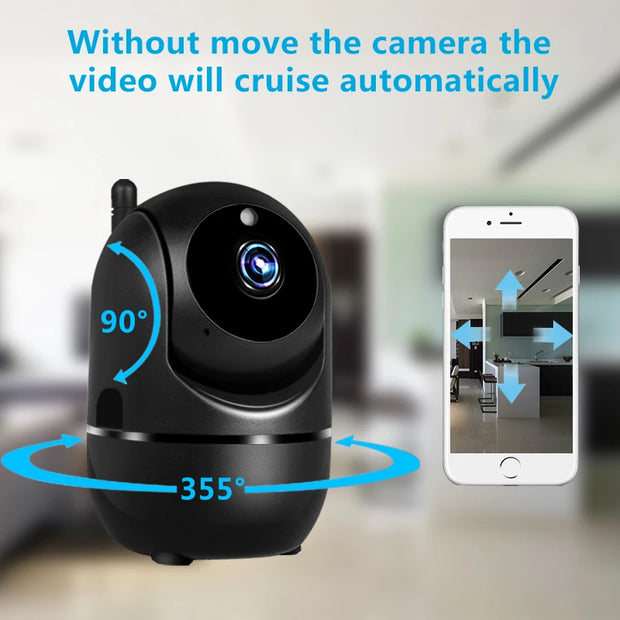 Wifi IP Camera YCC365 Plus Smart Home Auto Tracking 1620P Full Night Vision Network Wireless CCTV Video Baby Security Camera