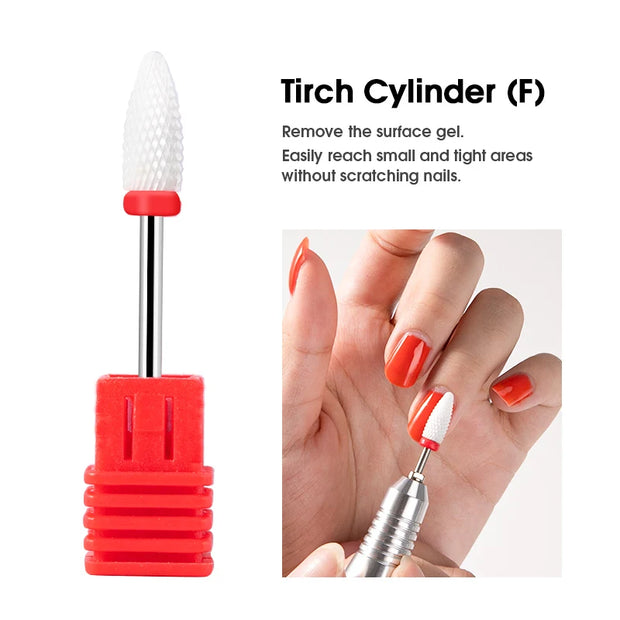 Dmoley Cone Carbide Tungsten Nail Drill Bit Manicure Drill For Milling Cutter Nail Files Buffer Nail Art Equipment Accessory