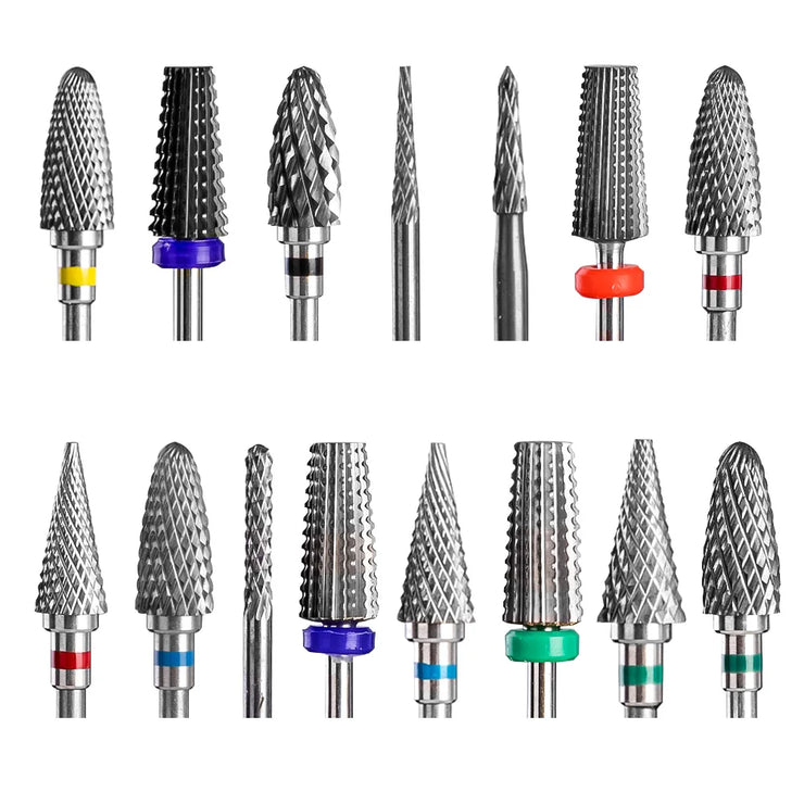 Dmoley Cone Carbide Tungsten Nail Drill Bit Manicure Drill For Milling Cutter Nail Files Buffer Nail Art Equipment Accessory