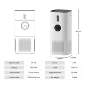 2-in-1 Air Purifier with Humidifier Combo for Home Allergies and Pets Hair, Smokers in Bedroom, H13 True HEPA Filter