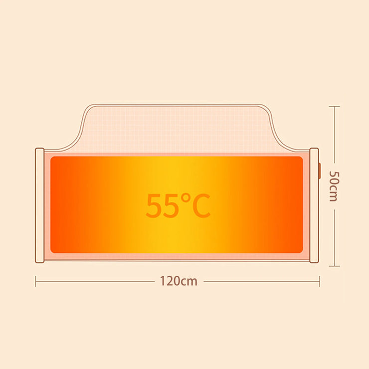 Electric Feet Heater Folding Portable Leg Heater Thermostat Foot Warmer for Home Office Feet Leg Heated Warm Winter Cushion