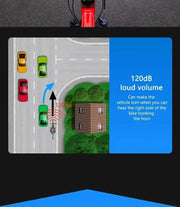 TWOOC Bicycle Electronic Horn Loud Warning Sound CR2032 Battery 120dB IPX4 Waterproof Suitable for Road and Mountain Bike