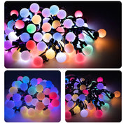 Smart APP Outdoor RGB String Lights 33Ft Patio Lights Dimmable RGB LED Bulbs Color Changing Hanging Lights For Christmas Party