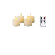 4 or 6 Flameless Moving Wick Candles With Remote Control Realistic Christmas Church Wedding Fake Electronic Candle LED Wedding