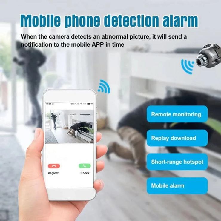 1080P HD Mini Camera Wifi IP Smart Home Indoor Night Vision AI Human Camcorder Audio Video Wireless Security Surveillance Camera
