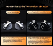 NEW KZ Castor In Ear HiFi Earphone 2DD Dynamic High-end Tunable balanced armature Earphones Monitor Headphone Cancelling Earbuds