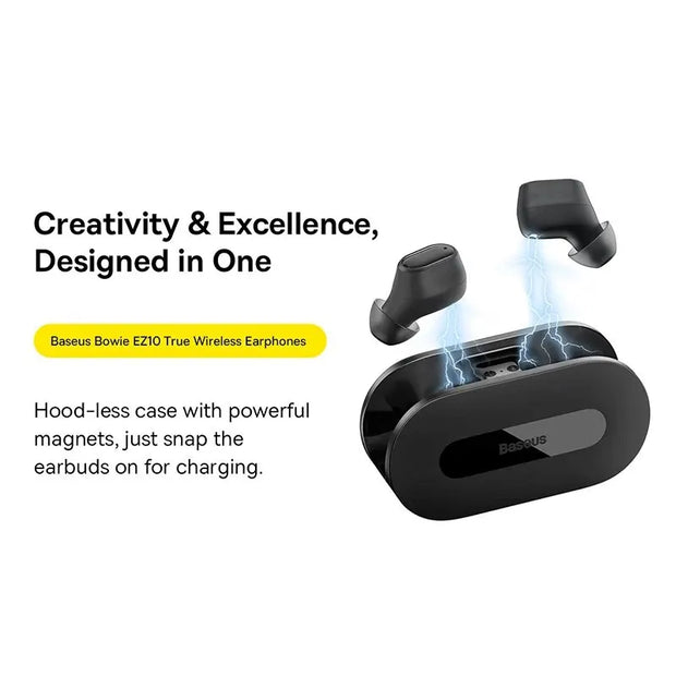 Baseus Bowie EZ10 TWS Earphone Bluetooth 5.3 Wireless Headphone Fast Charge Mini in Ear Earbuds Sports Headset 0.06s Low Latency