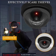 Creative Simulated Wireless Dummy Camera Fake Dome Camera Flashing LED Deter Thief Home Office Surveillance Security System