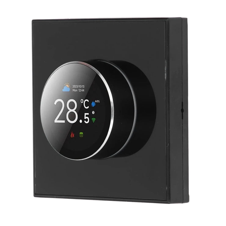 Smart Knob Thermostat Accurate 1.32in Screen 95~240VAC Intuitive Water Heating Digital Thermostat Temp Controller for Home