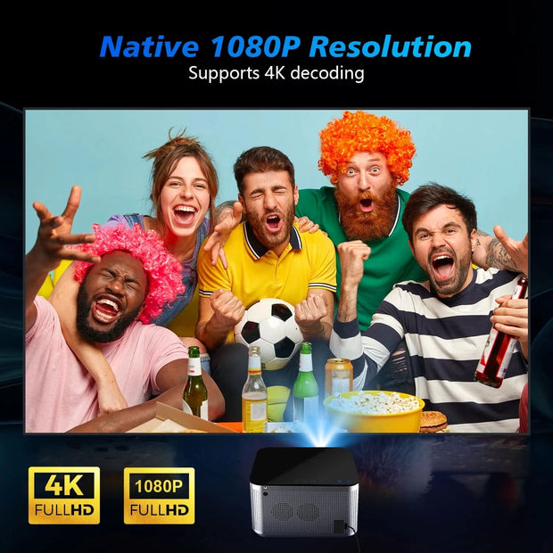 جهاز عرض Magcubic 580ANSI يعمل بنظام Android 11 بدقة 4K و1080P وواي فاي 6 وتحكم صوتي Allwinner H713 وElectronic Focus وBT5.0 وHome Cinema HY350 Pro