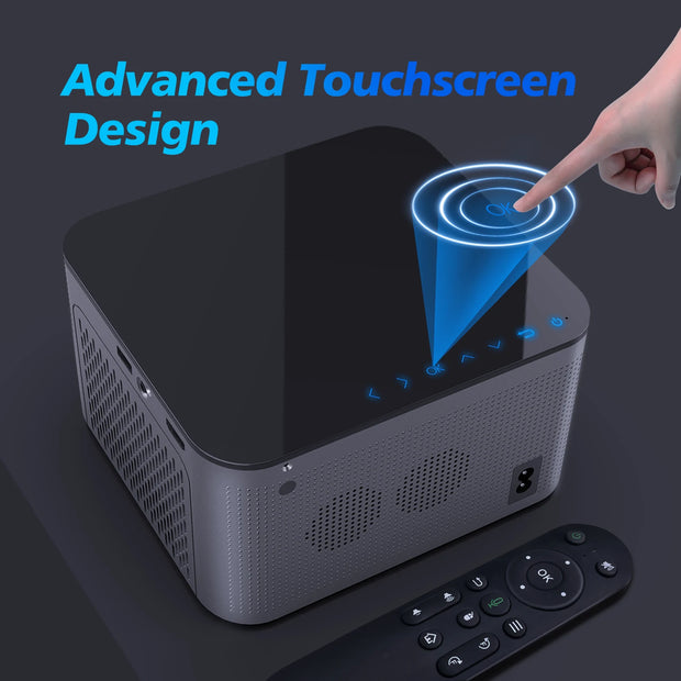 جهاز عرض Magcubic 580ANSI يعمل بنظام Android 11 بدقة 4K و1080P وواي فاي 6 وتحكم صوتي Allwinner H713 وElectronic Focus وBT5.0 وHome Cinema HY350 Pro