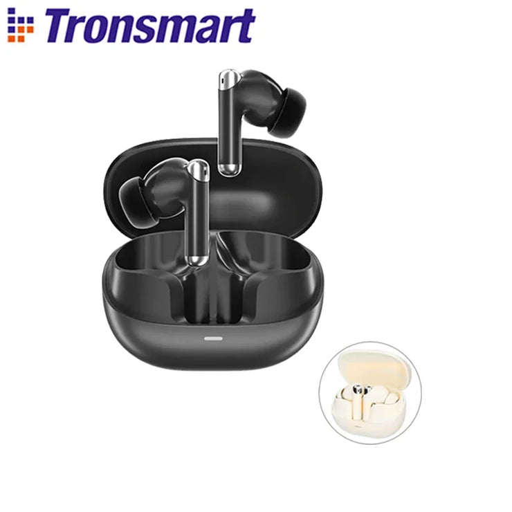 Tronsmart Sounfii R4 Earphones Wireless Earphones with Bluetooth 5.3, Quad-Mic Call Noise Reduction, 28H Playtimes