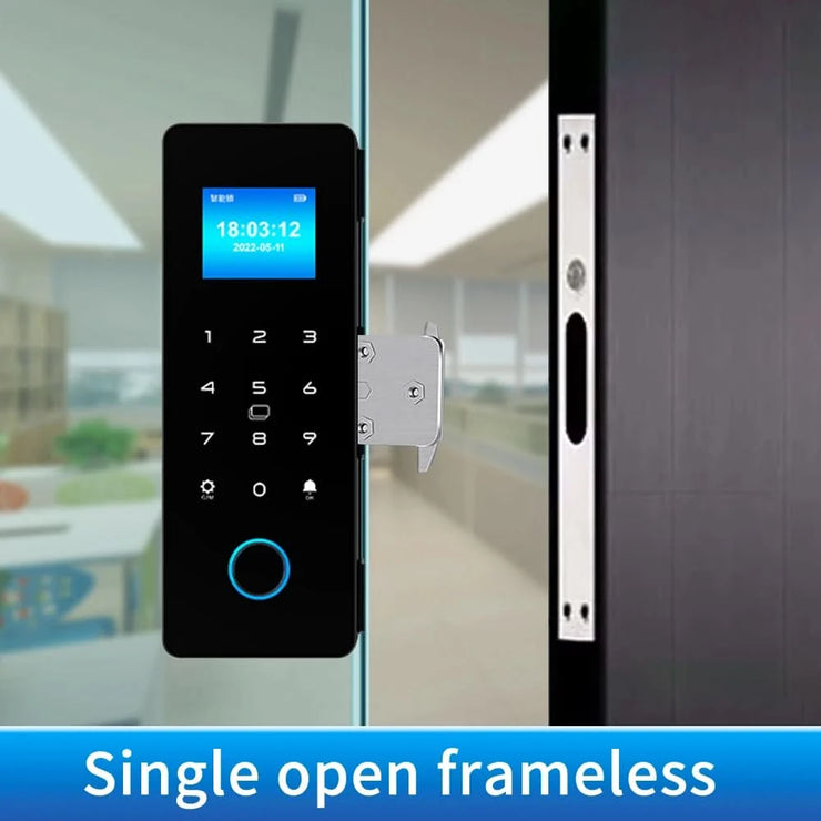 Smart Door Lock For Wooden Sliding Glass Door HAHALock App Biometric Fingerprint Lock Bluetooth IC Card Electronic Digital Lock