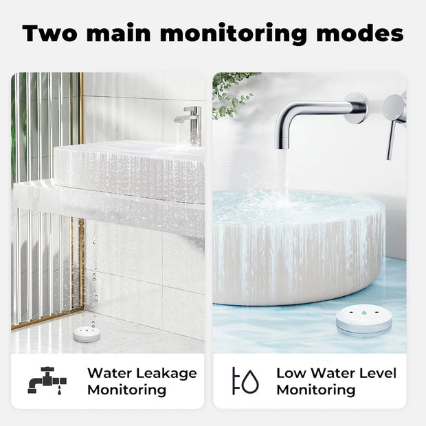 Tuya Smart for Zigbee Water Sensor Flood Water Leakage Detector App Remote Monitoring Support Home Assistant Zigbee2mqtt