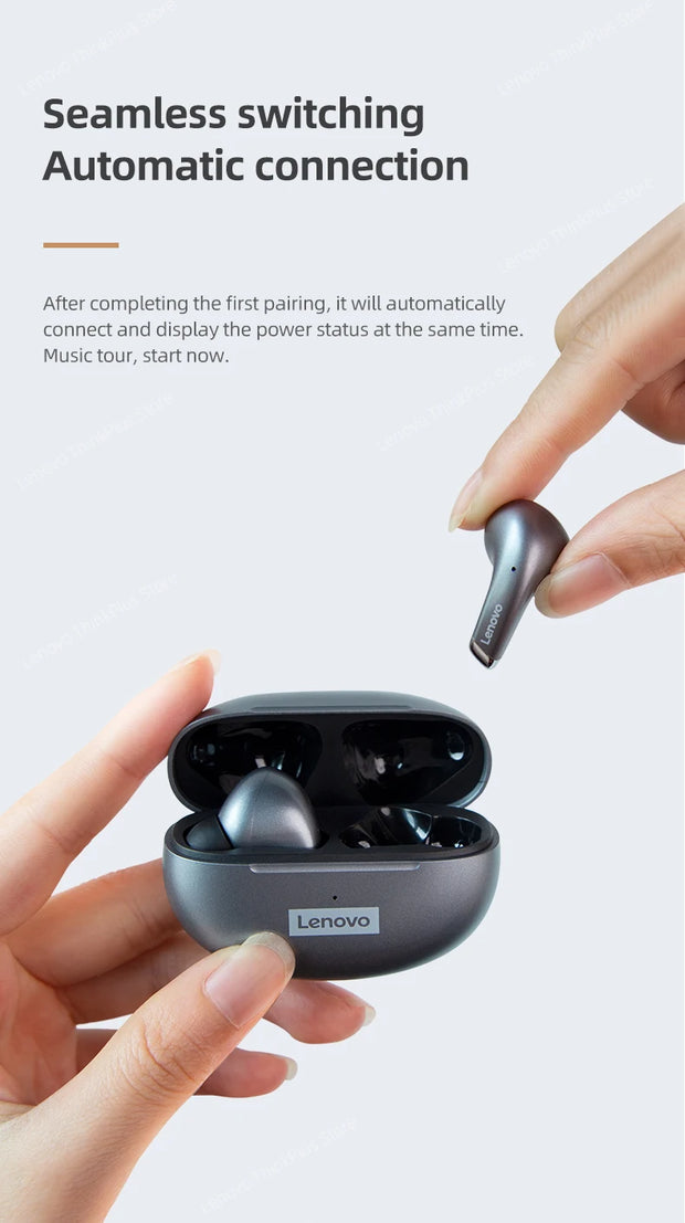 100% Original Lenovo LP5  Wireless Bluetooth Earbuds HiFi Music Earphone With Mic Headphones Sports Waterproof Headset 2021New