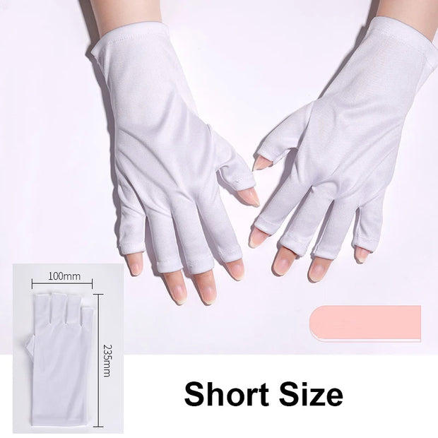 2pcs Anti Nails UV Protection Gloves Led Lamp Radiation Proof Glove Protecter Hands For UV Light Lamp Dryer Manicure Nail Tools