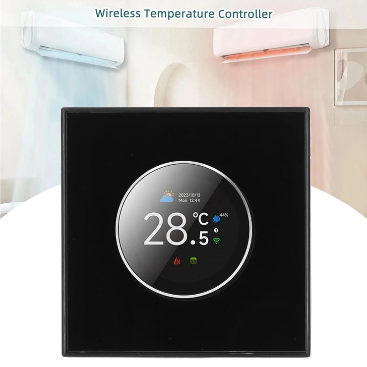 Smart Knob Thermostat Accurate 1.32in Screen 95~240VAC Intuitive Water Heating Digital Thermostat Temp Controller for Home