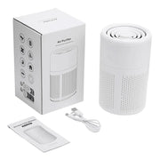 Air Purifier With Activated Carbon Home HEPA Filter Deodorizer Air Purifier Smoke Odor Negative Ion Generator Car Air Freshener