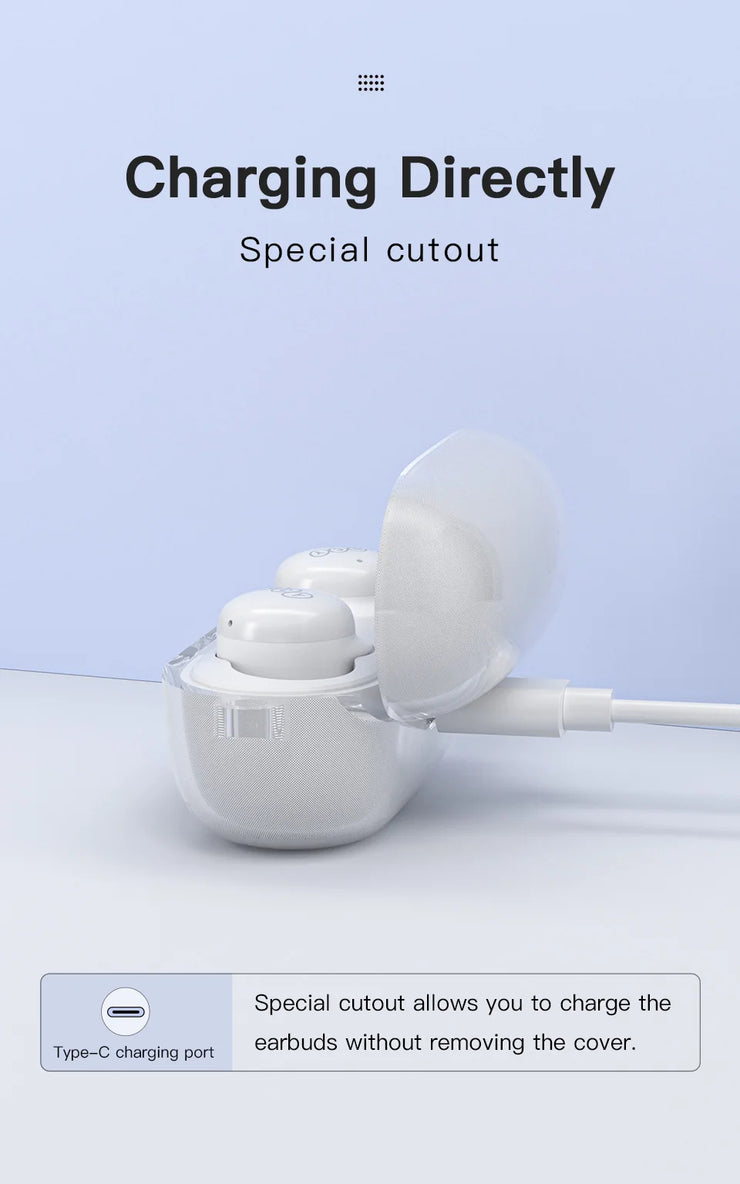 QCY T17 Earphone Bluetooth True Wireless Earbuds BT5.1 HIFI Headphone Touch Control Low Latency Mode ENC Earbud Long Standby 26H