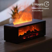 Air Humidifier Essential Oils Aroma Diffuser Creative Flame Humidifier Home Ultrasonic Cool Mist Realistic Fireplace Night Light