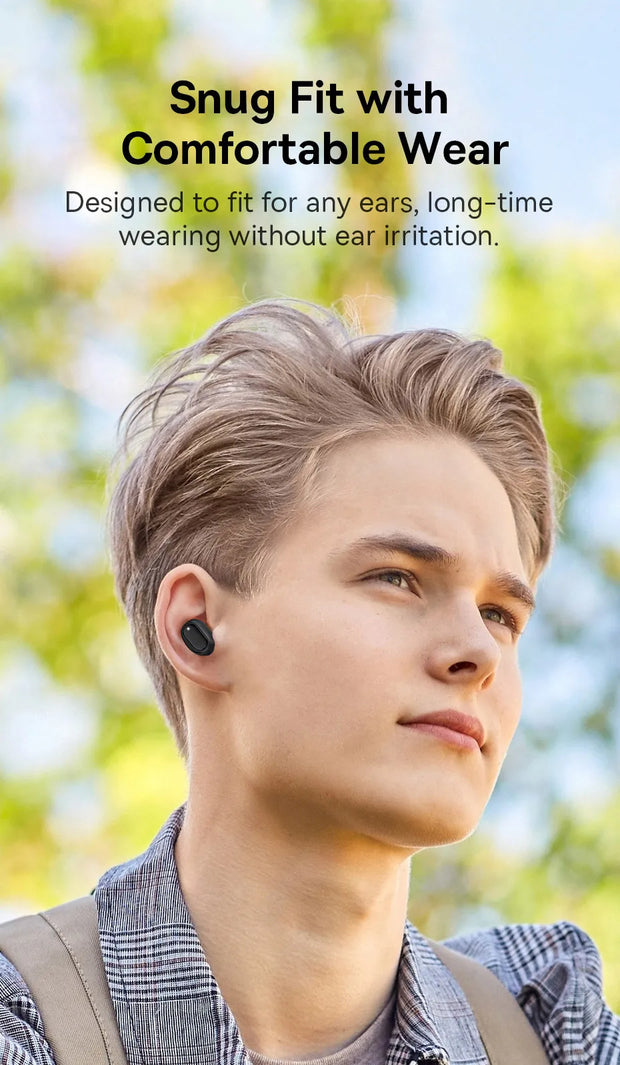 Baseus Bowie EZ10 TWS Earphone Bluetooth 5.3 Wireless Headphone Fast Charge Mini in Ear Earbuds Sports Headset 0.06s Low Latency