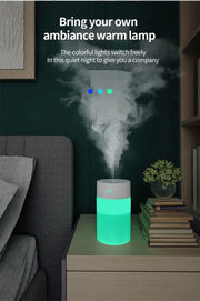 Air Humidifier Ultrasonic Mini Aromatherapy Diffuser Portable Sprayer USB Essential Oil Atomizer LED Lamp for Home Car