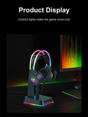 ONIKUMA X15 Pro Wired Headphones with RGB Head Beam Flexible Mic Button Control Gaming Headset Gamer for Compute PC