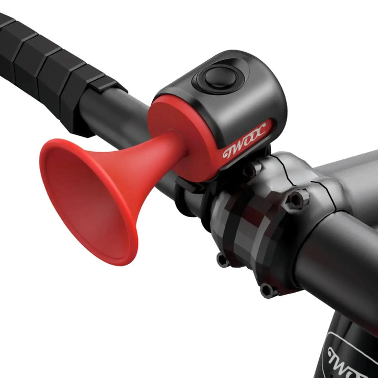 TWOOC Bicycle Electronic Horn Loud Warning Sound CR2032 Battery 120dB IPX4 Waterproof Suitable for Road and Mountain Bike