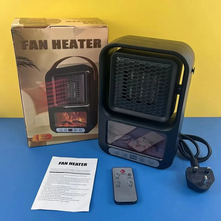 800W Space Heater with Thermostat Electric Heater Portable Heater Desktop Warm Air Blower Mini Portable Heater for Indoor Use