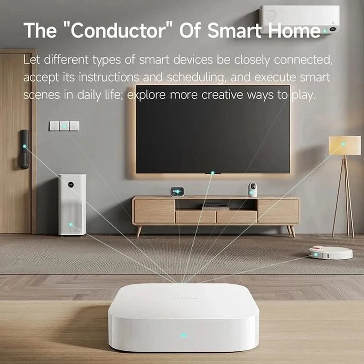Xiaomi Smart Home Hub 2 Dual Wi-Fi 5G RJ45 Port Bluetooth Mesh Zigbee 3.0 Mijia Intelligent Hub Wired Network Mijia Gateway