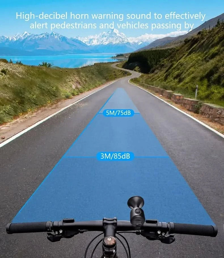 TWOOC Bicycle Electronic Horn Loud Warning Sound CR2032 Battery 120dB IPX4 Waterproof Suitable for Road and Mountain Bike