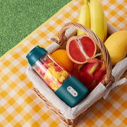 300ML Portable Blender USB Rechargeable,Personal Size Juicer with 2 Blades,Travel Blender Bottle Juicer Cup for Shakes Smoothies