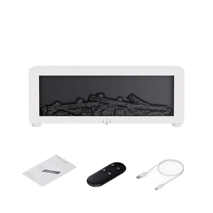 Air Humidifier Essential Oils Aroma Diffuser Creative Flame Humidifier Home Ultrasonic Cool Mist Realistic Fireplace Night Light
