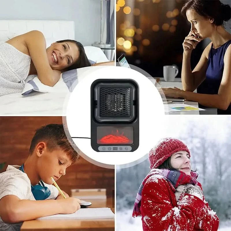 800W Space Heater with Thermostat Electric Heater Portable Heater Desktop Warm Air Blower Mini Portable Heater for Indoor Use