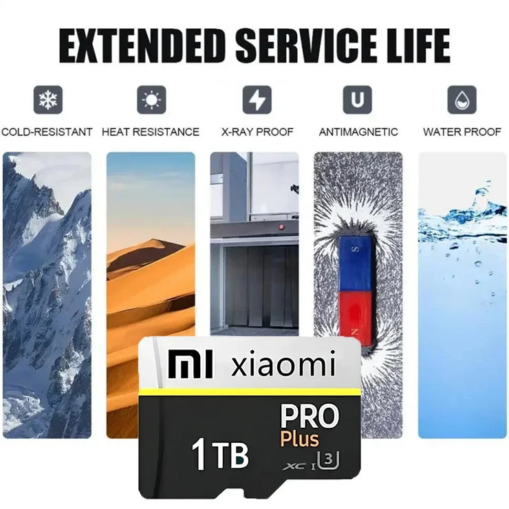 Xiaomi High Speed Mini SD Memory Card 2TB 1TB Class 10 Micro TF Flash Usb Pen Drive Card 1TB 512GB 256TB 128TB for Smartphone