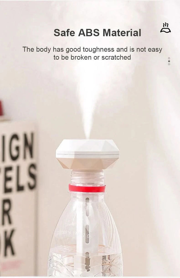 Humidifiers Ultrasound USB Mini Home Air Diffuser Car Purifier Aroma Anion Mist Maker With Romantic LED Lamp Portable Humidifier