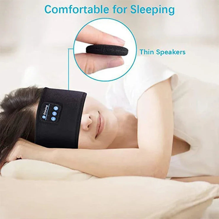 Bluetooth earphones sports sleeping headband elastic wireless headphones music eye mask headset